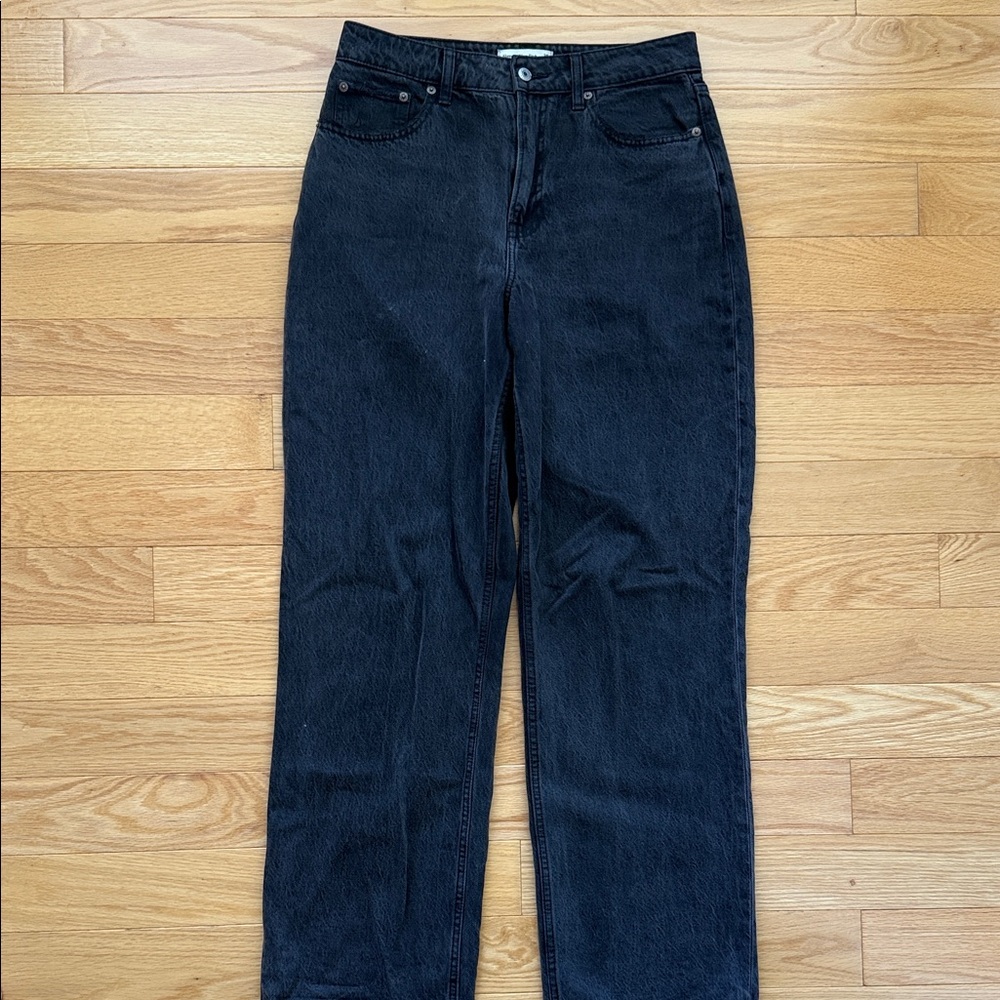Abercrombie & Fitch The Loose High Rise Jeans in Washed Black